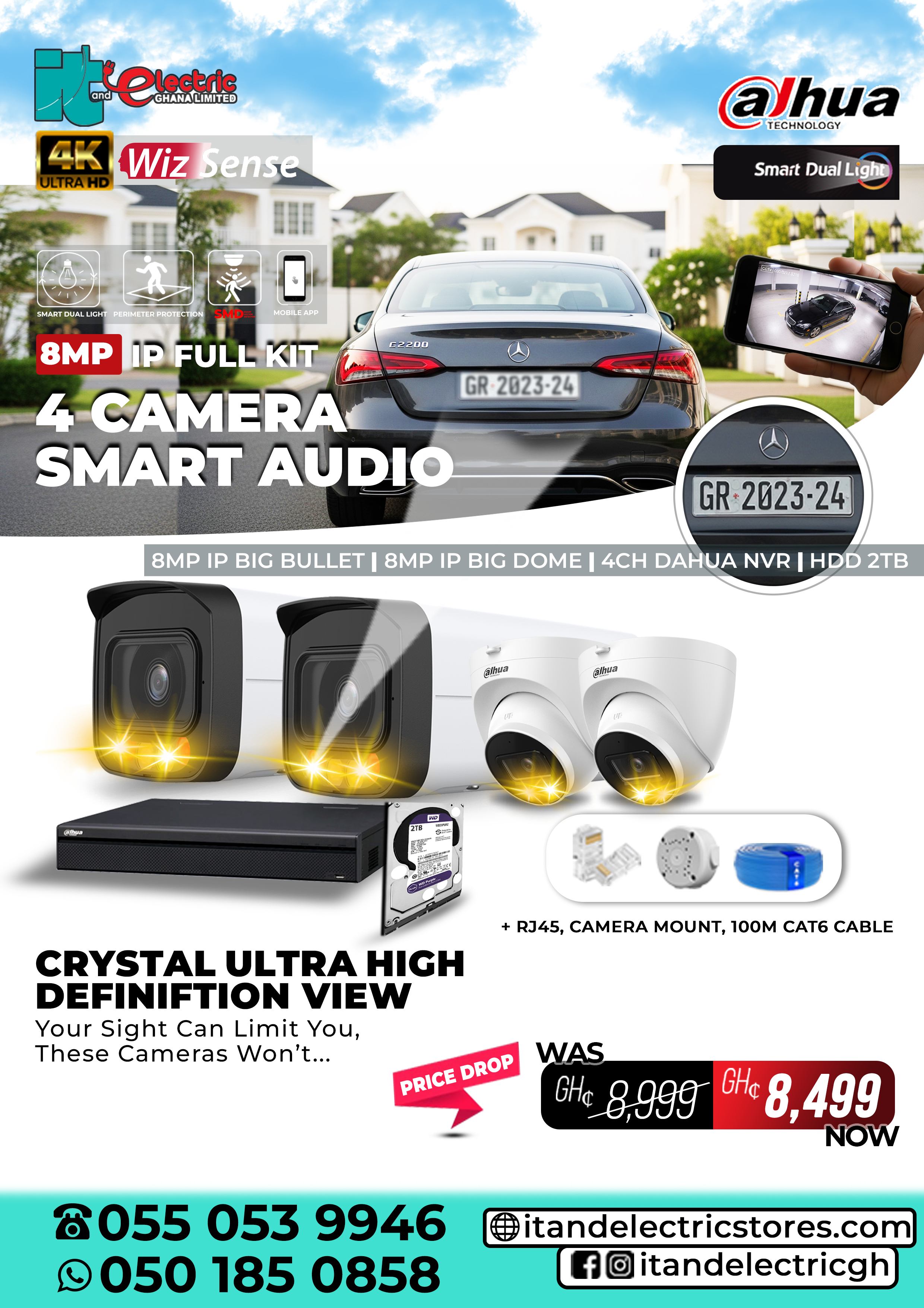 Dahua 8MP IP full Kit 