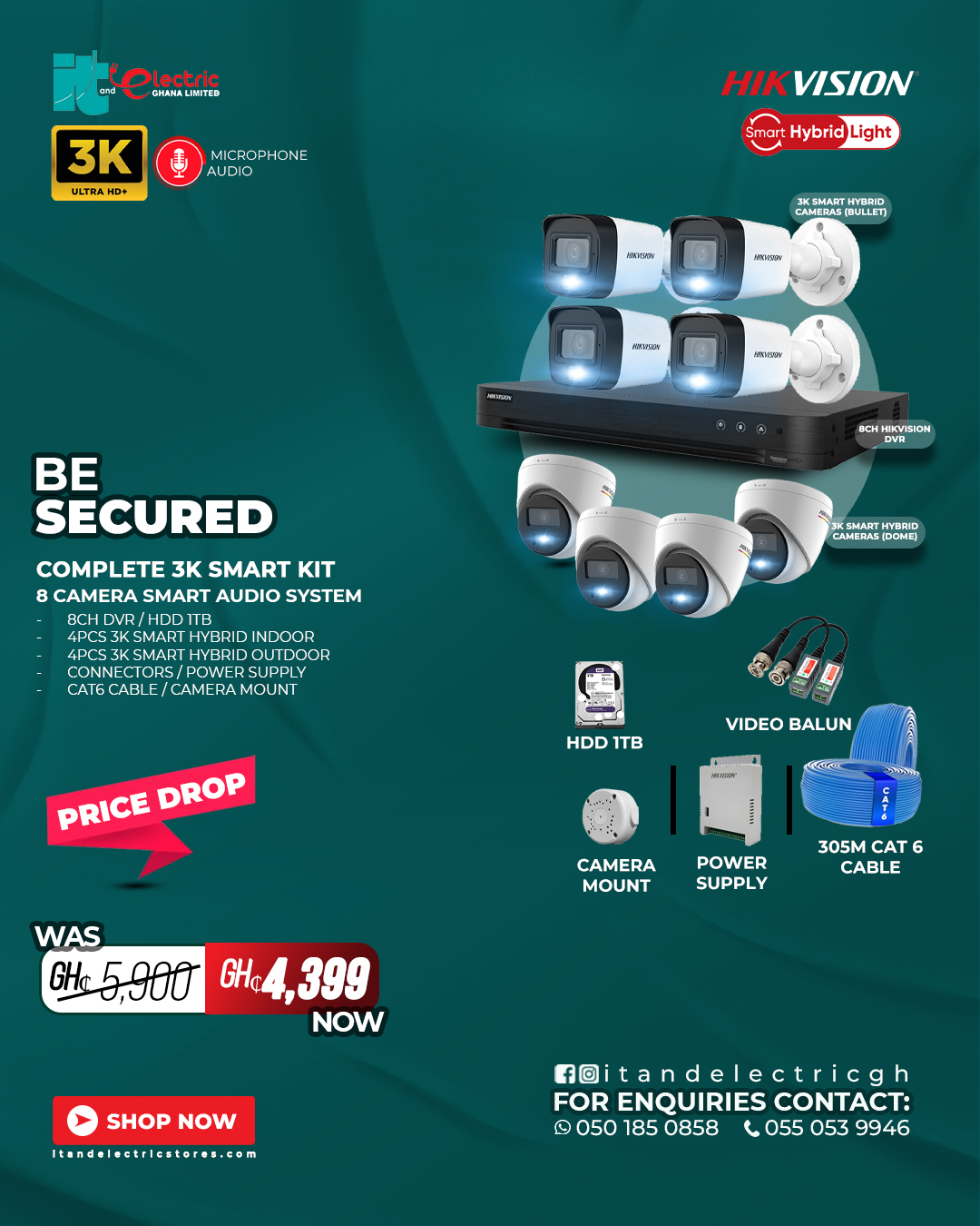 Hikvision 3K Smart Kit (8 Camera)