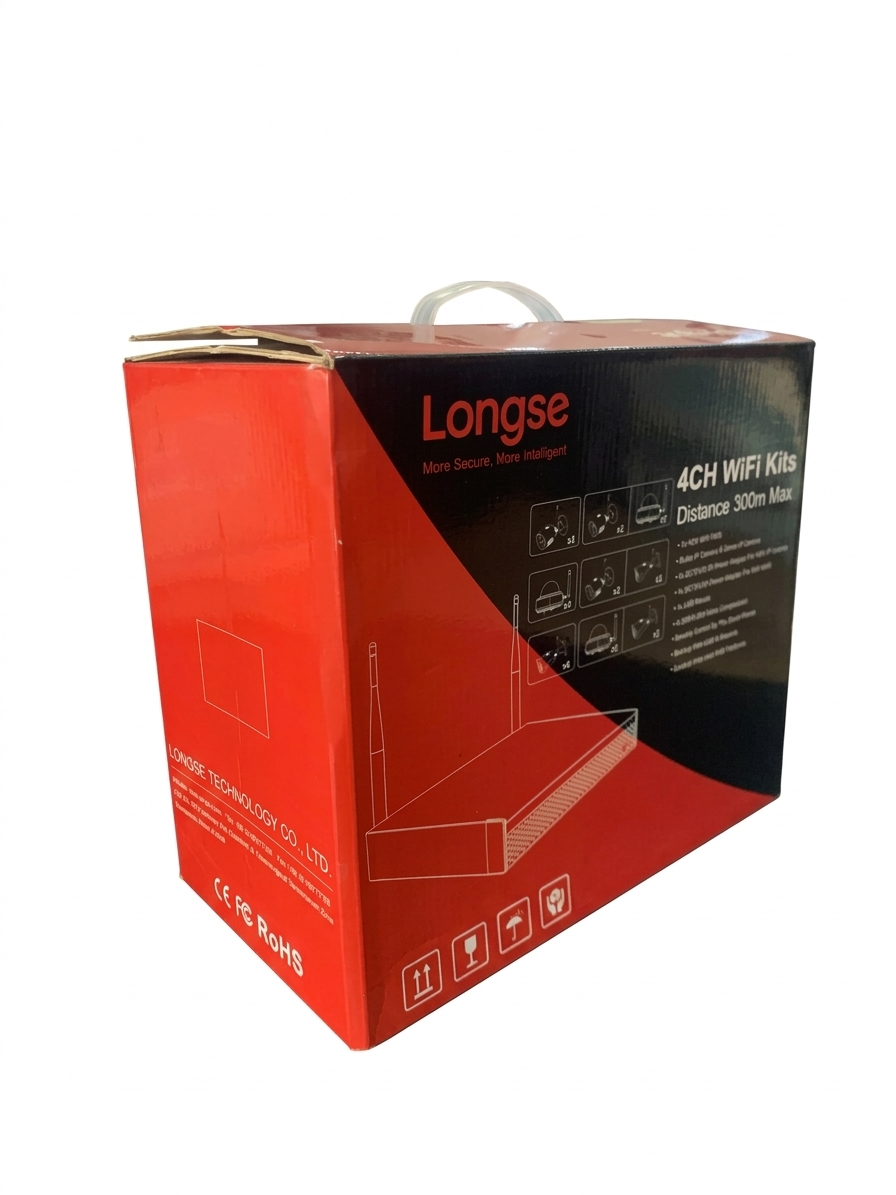 4 Channel Wifi Kit, 5mp, 25m IR, 3.6mm, 1 SATA (WIFI13604DE4FK500) 1TB HD