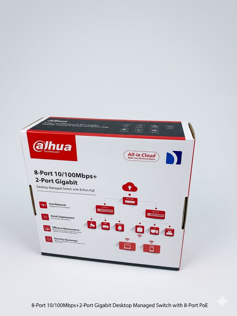 Dahua 8 Port Managed PoE Switch DH-CS4006-8ET-60