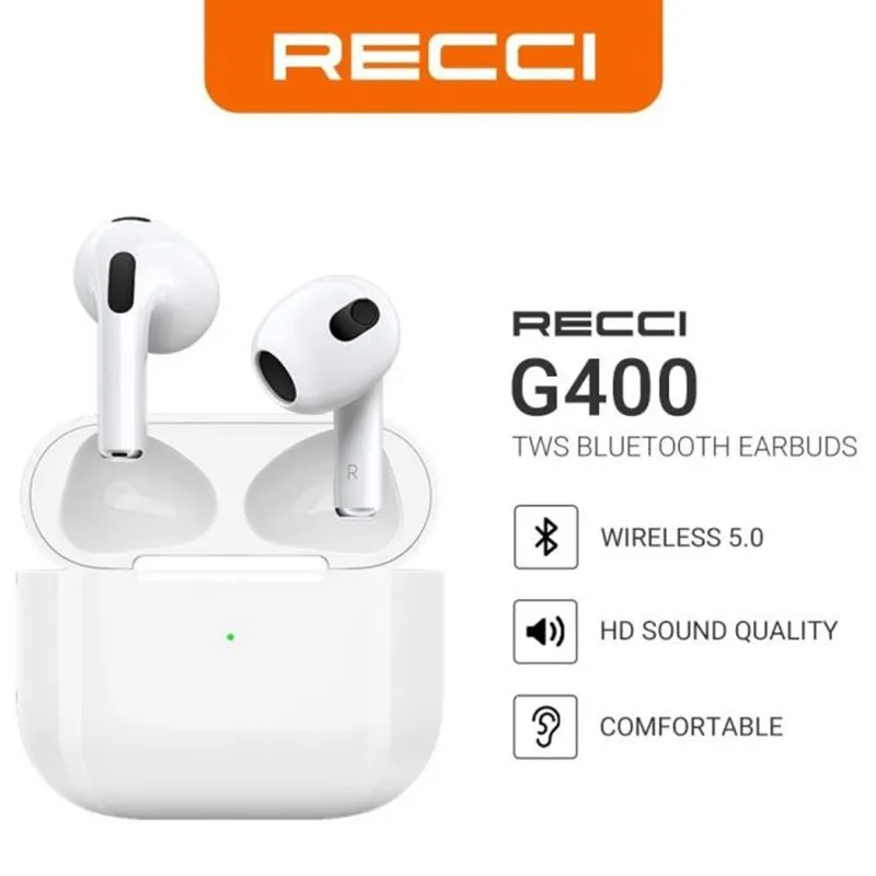 RECCI EARBUD TWS G400 - WHITE