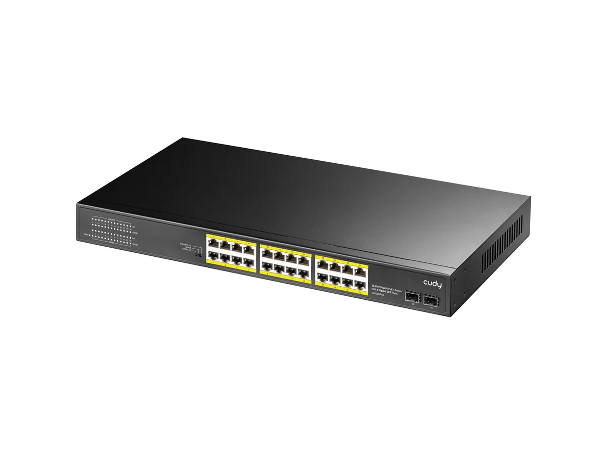 Switch 24 Cudy 24-Port Gigabit PoE Switch Layer 3 Managed Switch with 4 SFP â ...