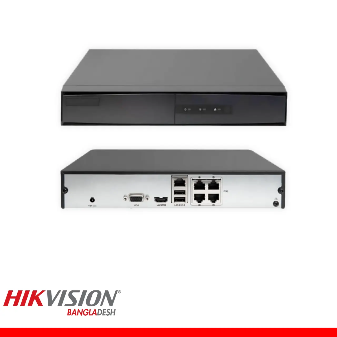 Hikvision 4 Channel Nvr, Poe, 1 Sata Upto 6tb   ( Ds-7104ni-q1/4p/m(D)
