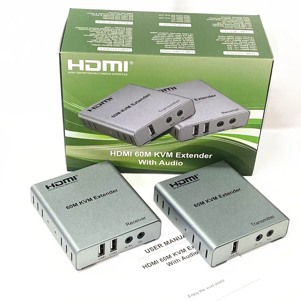 Hdmi 60m Extender KVM (Blue Box)