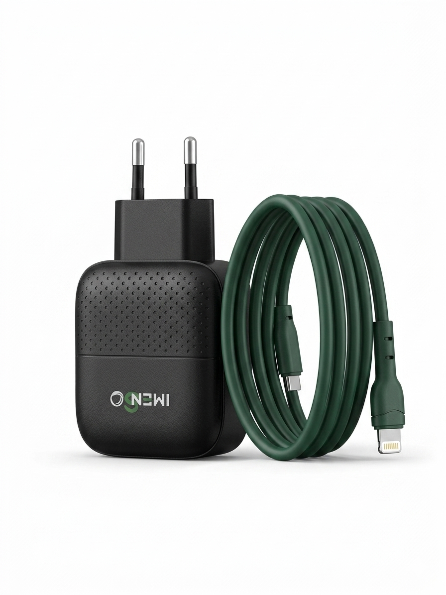 Imenso Universal Travel Adapter 30W (with Recci Green Cable)