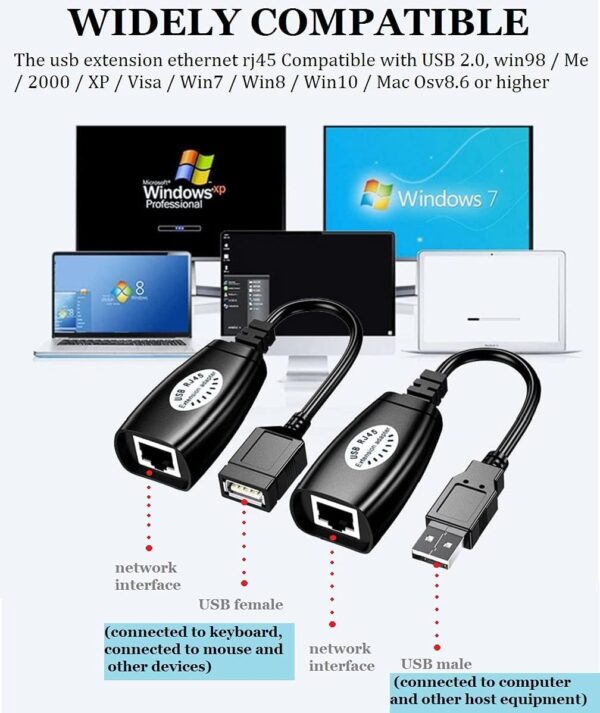 USB RJ45 Extender over CAT6 upto 150ft - Image 4