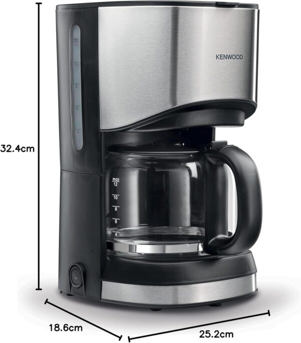 Kenwood Drip Coffee Maker 12CUPS BKMETAL -  CMM10.000BM - Image 8