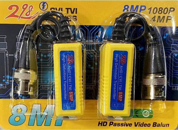 08 8MP Yellow HD AHD Balun - Image 3