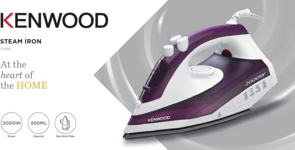 Kenwood Steam Iron Teflon - STP40.000WP - Image 6