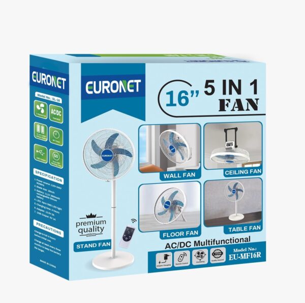 Euronet 16" 5 in 1 Stand Fan EU-MFI6R - Image 7