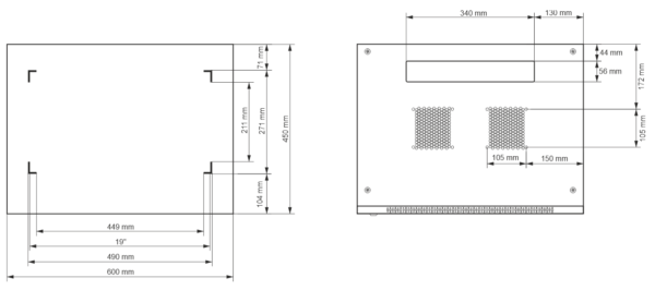 12U 19-Inch Rack Cabinet (600x450) - Image 3