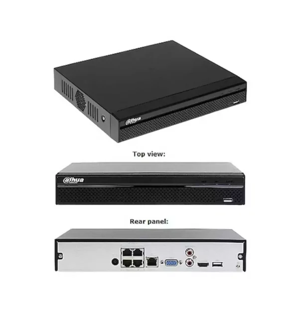 Dahua NVR2104HS-P-4KS2 is a robust 4-channel network video recorder (NVR) - Image 3