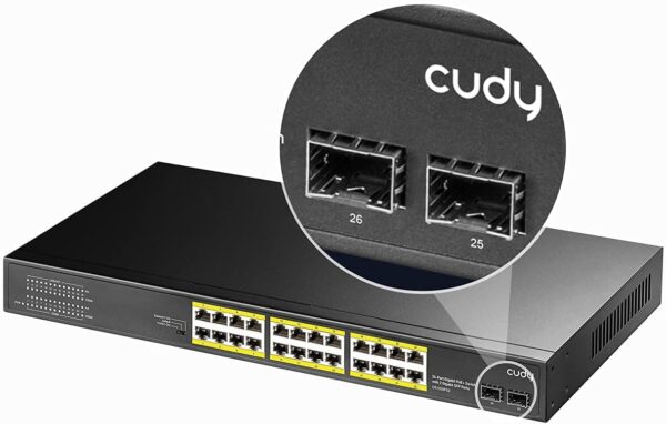 Cudy 24 Port Gigabit PoE+ Switch with 2 Gigabit  SFP Port 300W - GS1028PS2 - Image 6