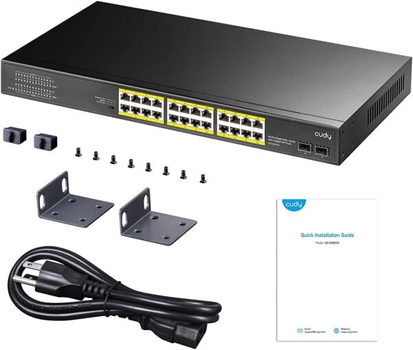 Cudy 24 Port Gigabit PoE+ Switch with 2 Gigabit  SFP Port 300W - GS1028PS2 - Image 2