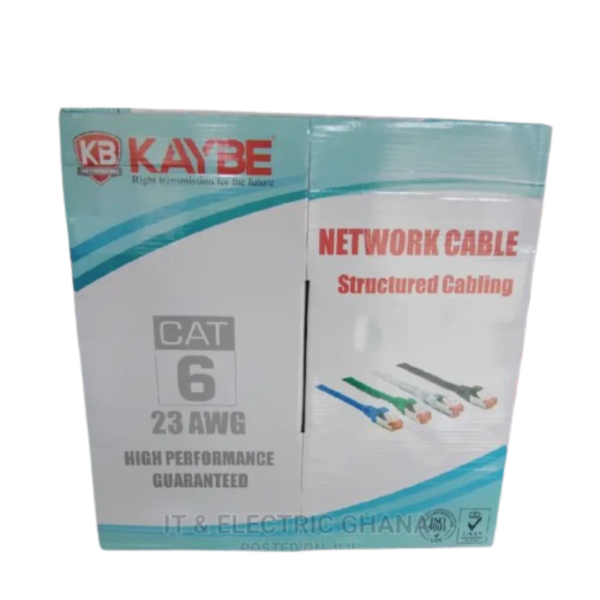 KAYBE Indoor UTP Cat6 Cable (Blue and White Box)