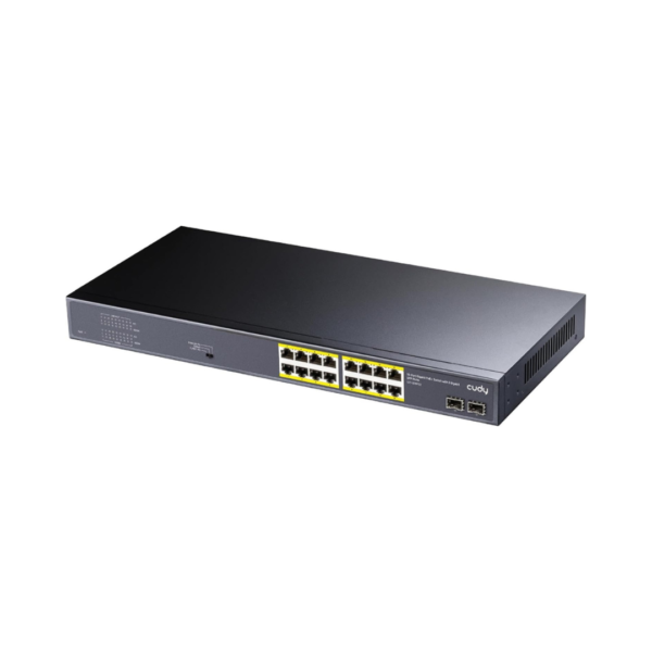 Cudy 16 Port Gigabit PoE+ Switch with 2 Gigabit SFP Port  200W  - GS1020PS2