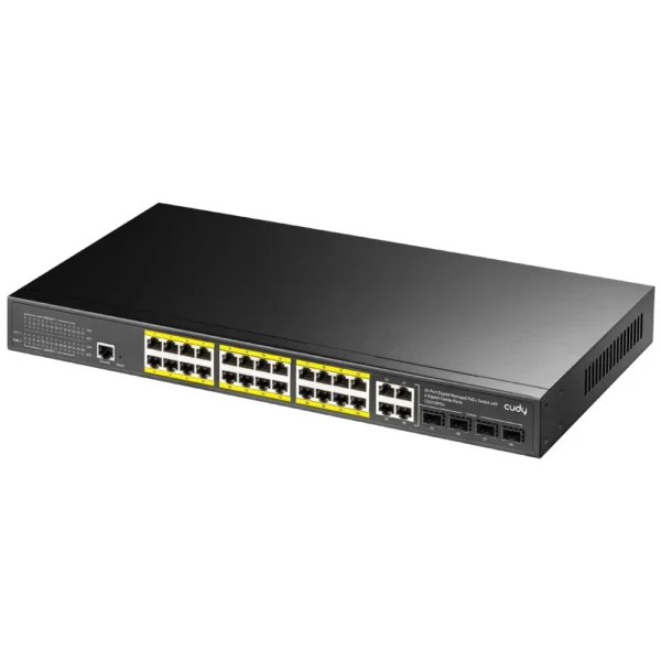 Cudy 24 Port Layer 2 Managed Gigabit PoE+ Switch with 4 Gigabit Combo Port 300W -  GS2028PS4