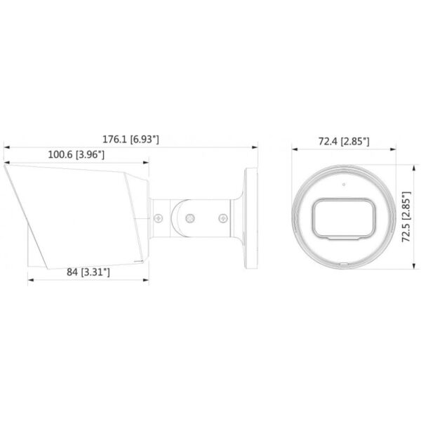 Dahua DH-HAC-HFW1200TP 2MP HDCVI Bullet Camera - Image 3