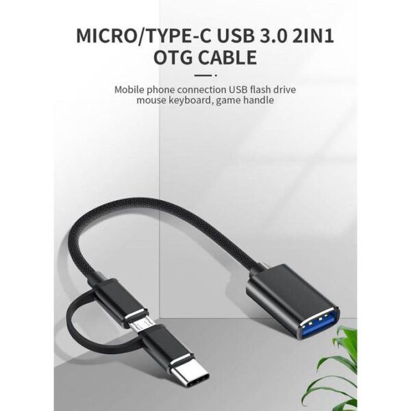 OTG 3 IN 1 CABLE - Type-C +Micro - Image 6