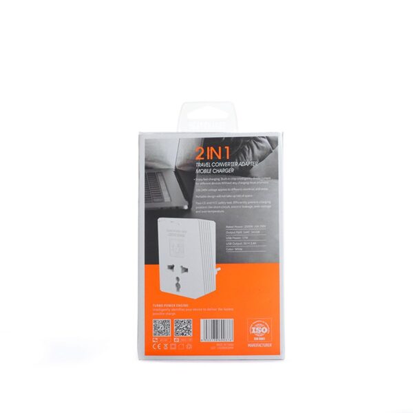 LDNIO 2in1 Travel mobile charger[ A3306] - Image 3