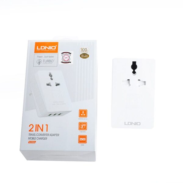 LDNIO 2in1 Travel mobile charger[ A3306] - Image 2