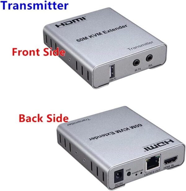 60M KVM HDMI Extender with Audio (Green Box) - Image 5