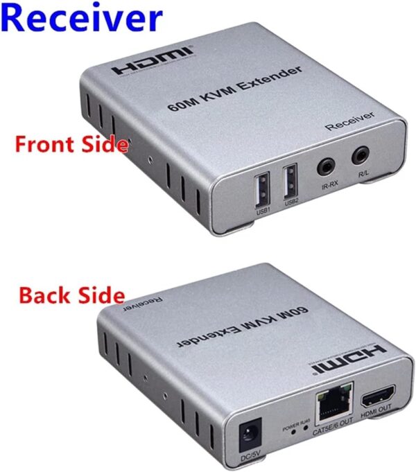 60M KVM HDMI Extender with Audio (Green Box) - Image 6