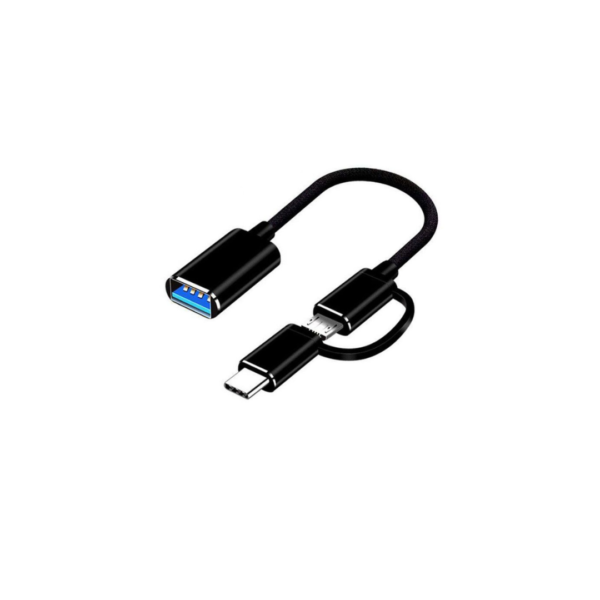 OTG 3 IN 1 CABLE - Type-C +Micro