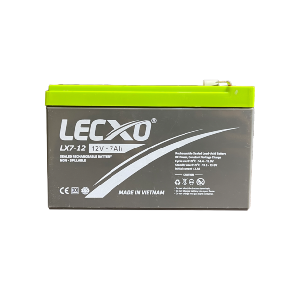 LECXO 12V 7Ah Lead Acid Rechargeable Battery