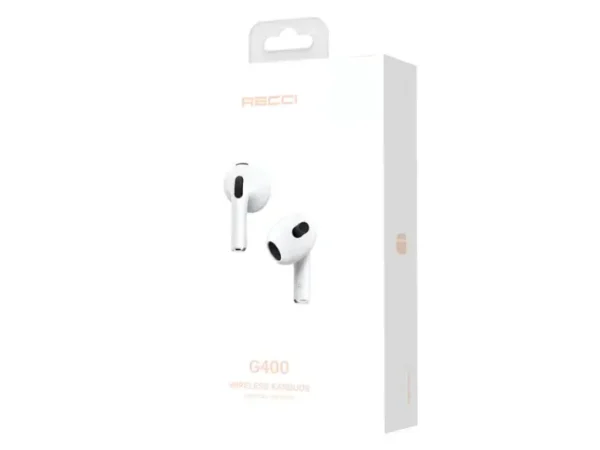 Recci Earbud TWS G400 - White - Image 2