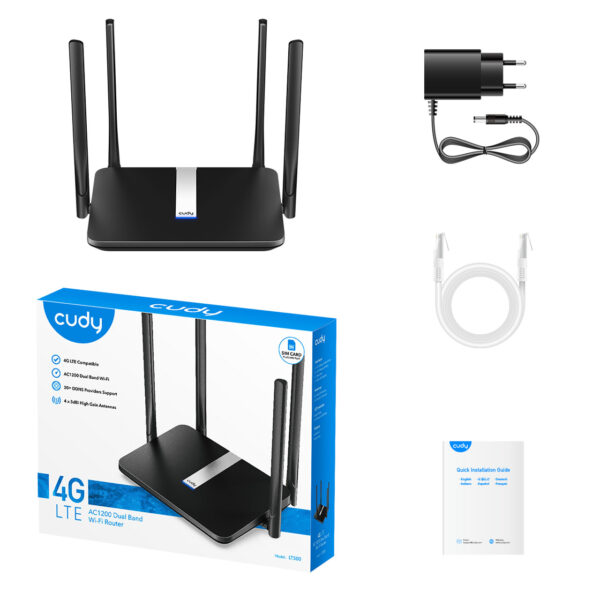 Cudy 4G LTE AC1200 Dual Band Wi-Fi Router | LT500 - Image 2