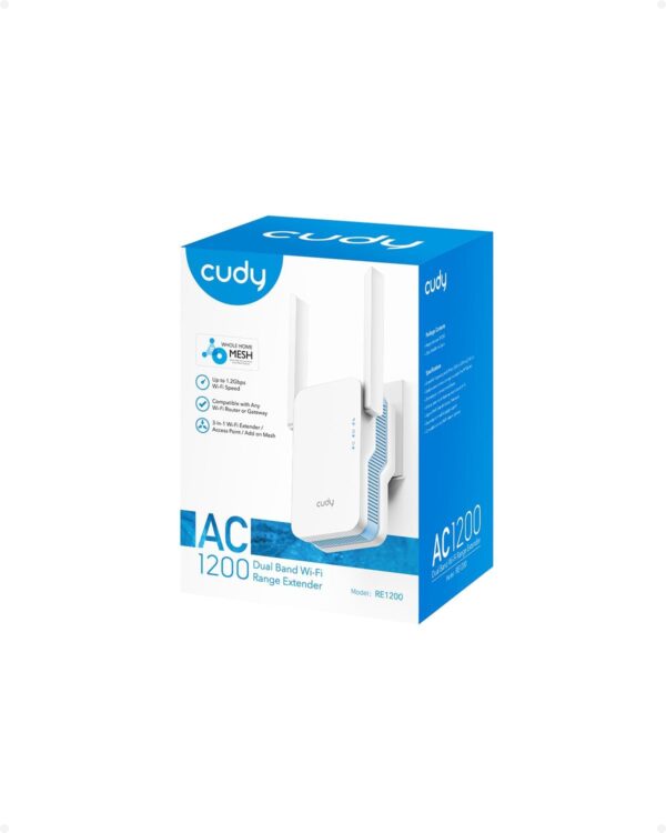 Cudy AC1200 Wi-Fi Range Mesh Extender RE1200 - Image 2