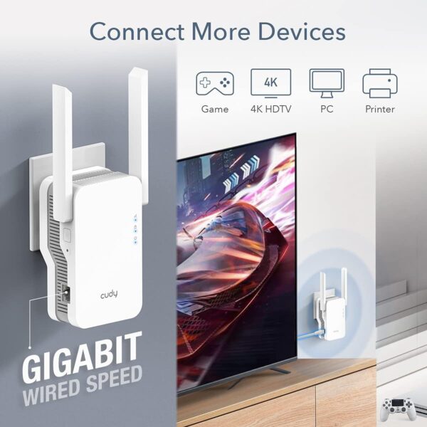Cudy AC1800 Mesh Wifi 6 Range Extender RE1800 - Image 4