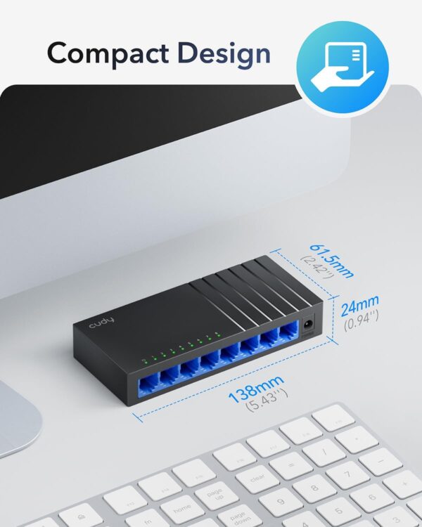 Cudy 8 Port Gigabit Desktop switch GS108D - Image 2