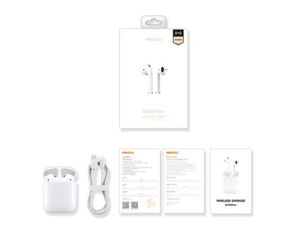 Recci Earbud TWS G200 Max - White - Image 2