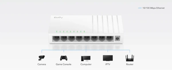 Cudy 8-port 10/100 Mbps desktop switch FS108D - Image 4