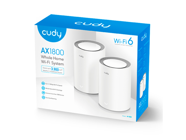 Cudy M1800 (2 pack) AX1800 Wifi 6 Mesh Solution - Image 3