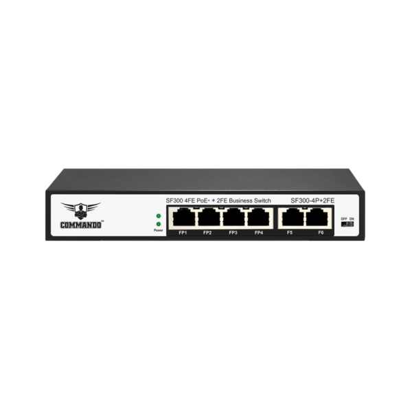 Commando PoE Switch 4port