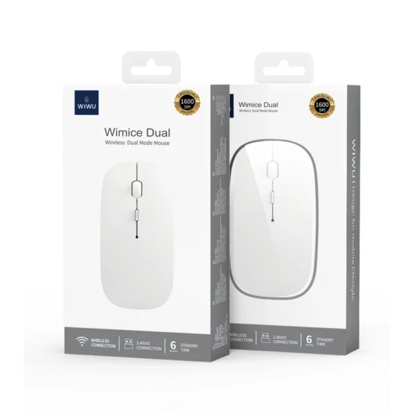 WiWU Pearl 2.4G+Bluetooth Dual-mode Wireless Office Mouse WM101 Pro - Image 2