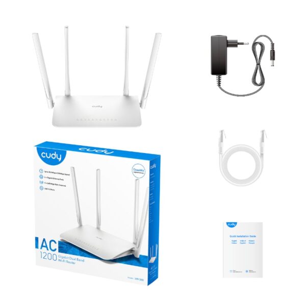 Cudy AC1200 WiFi Router WR1200 - Image 2