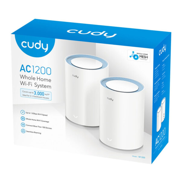 Cudy AC1200 WiFi Mesh Solution (2-Pack) M1200 - Image 2