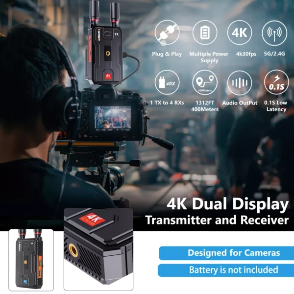 Enhance Networks S-EXT-HWLC-400MA 4K Wireless HDMI Transmitter and Receiver - Image 12