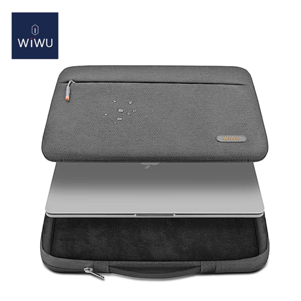 Wiwu 15.6 Inches Pilot Sleeve  ( Grey) - Image 6