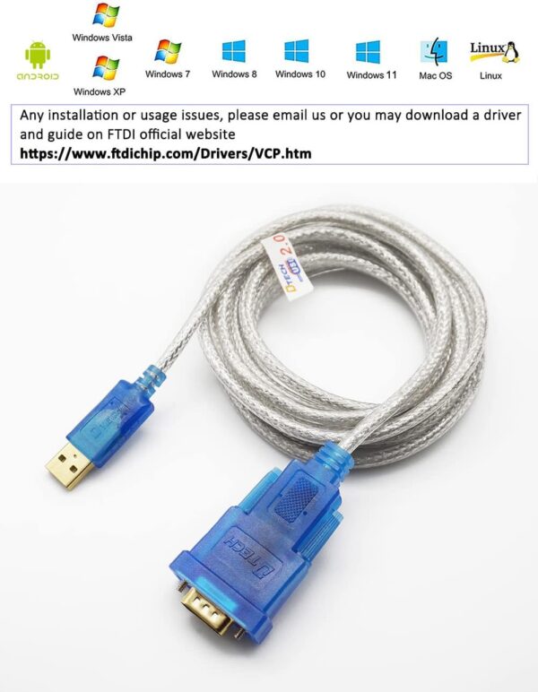 Usb to RS232 Cable [male/male] - Image 5