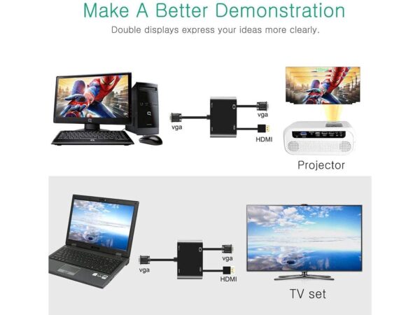 VGA to HDMI + VGA Adapter - Image 5