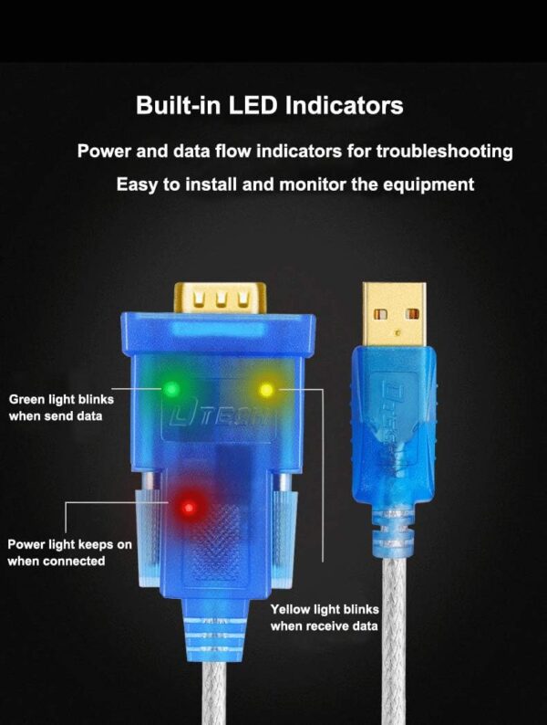 Usb to RS232 Cable [male/male] - Image 2