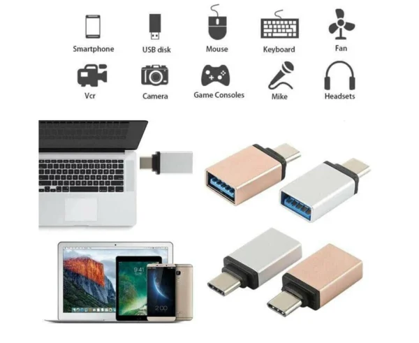 Usb-C Otg Data Adapter Usb Type C Male To Usb A Female Converter - Image 6