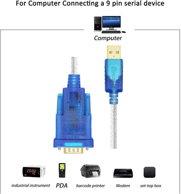 Usb to RS232 Cable [male/male] - Image 3