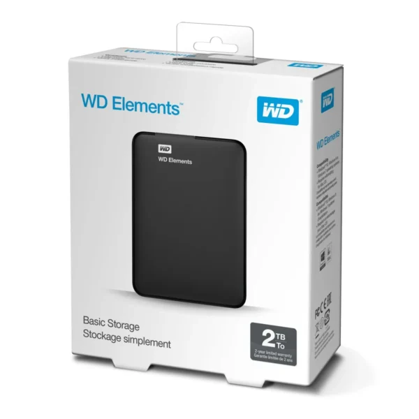 WD Elements Portable external hard drive Case Black - Image 3