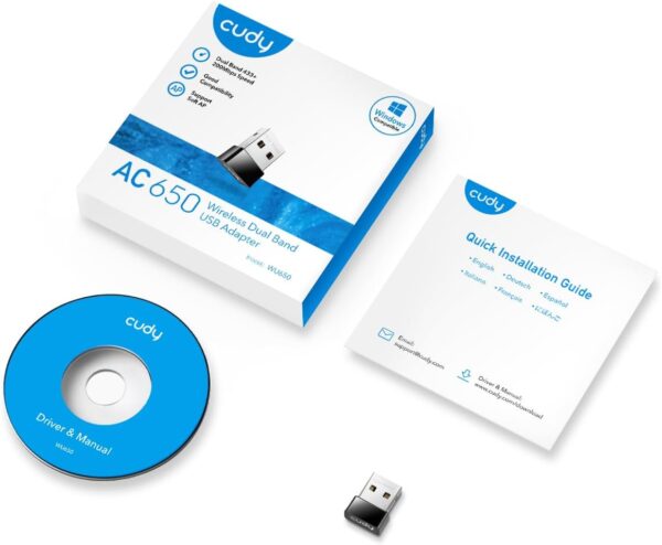 Cudy AC650  Mini  USB Adapter WU650 - Image 4